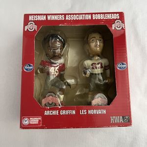 Heisman Trophy Winners Archie Griffin & Les Horvath Bobbleheads